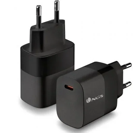 NGS Cargador de Pared GaN2 20W USB-C Negro BUD20W NGS Cargador de Pared GaN2 20W USB-C Negro BUD20W